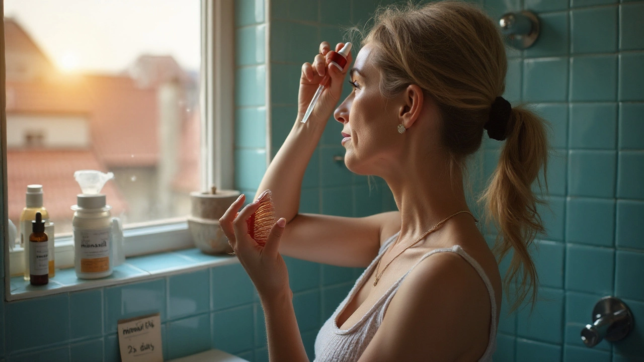 Padání vlasů v menopauze: co opravdu funguje (léčba, doplňky, péče 2025)
