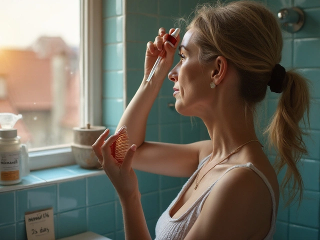 Padání vlasů v menopauze: co opravdu funguje (léčba, doplňky, péče 2025)