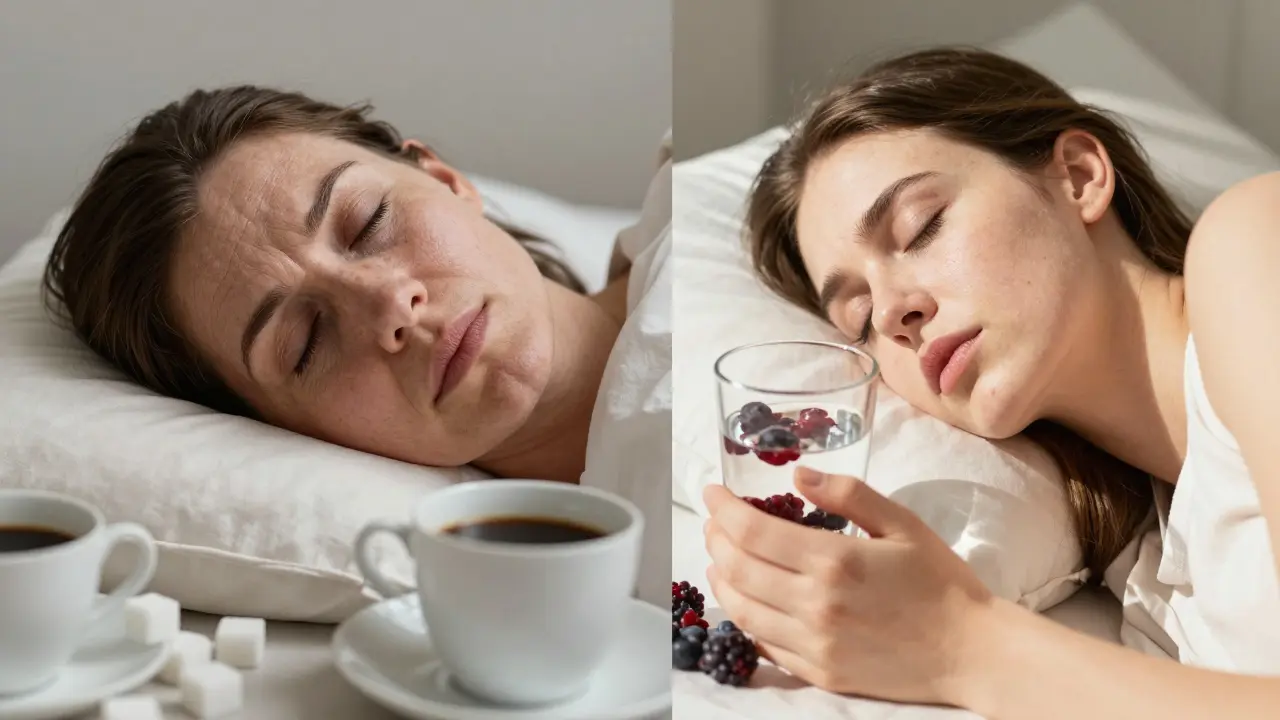 Dvě tváře: jedna poškozená, druhá obnovená přirozenými způsoby.