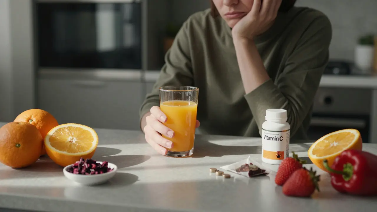 Jak poznam, že mám příliš mnoho vitaminu C? Příznaky, rizika a co s tím