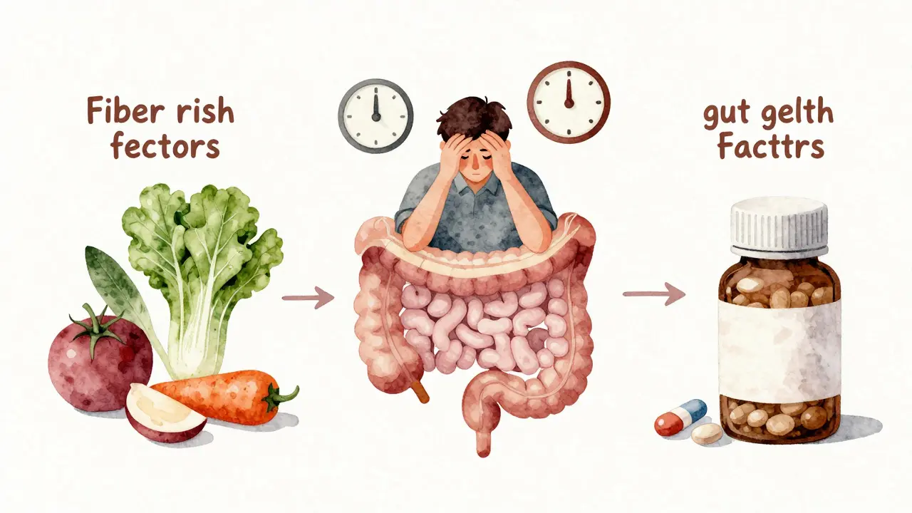 Kombinace zdravé stravy, stresu a antibiotik ovlivňujících střevo