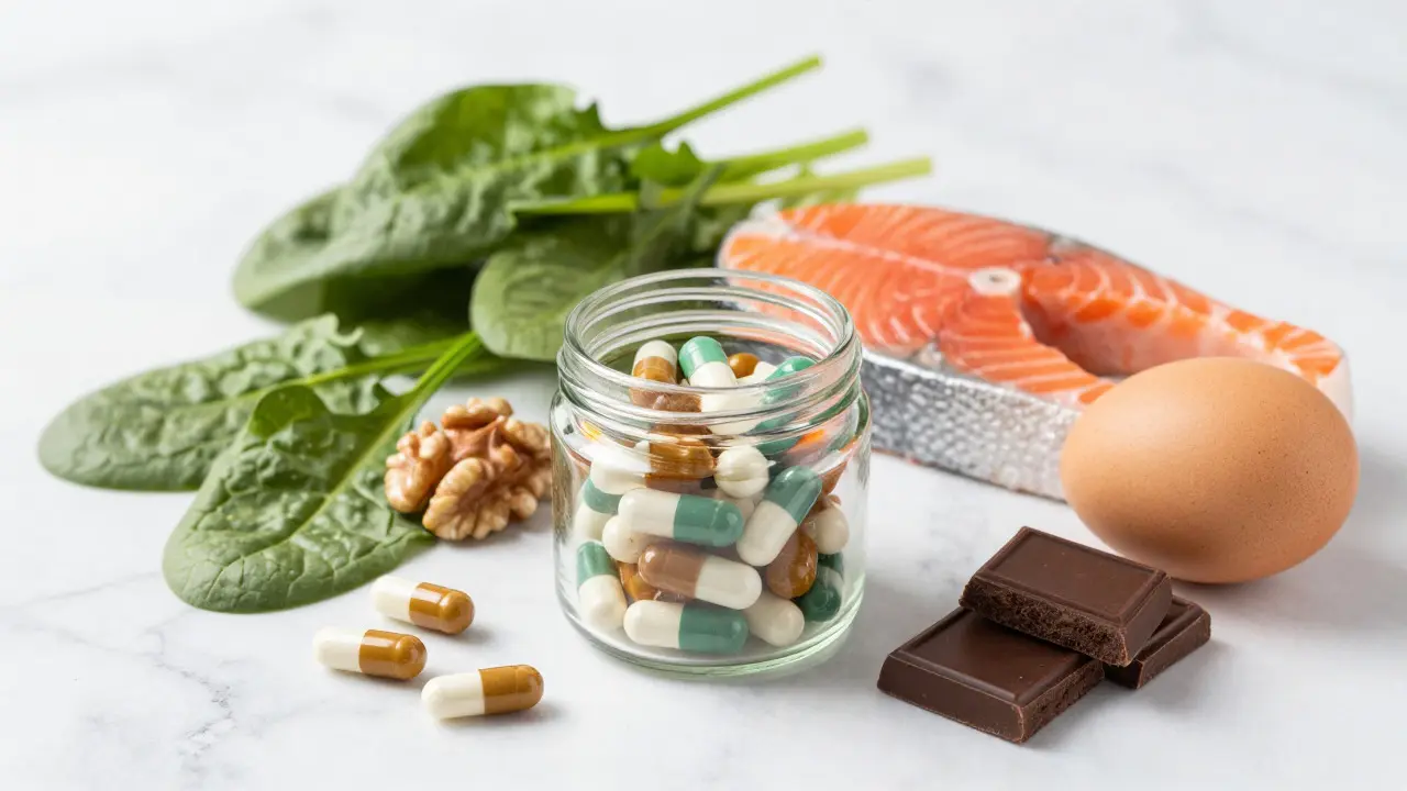 Vitamíny a zdravé potraviny jako zdroj energie