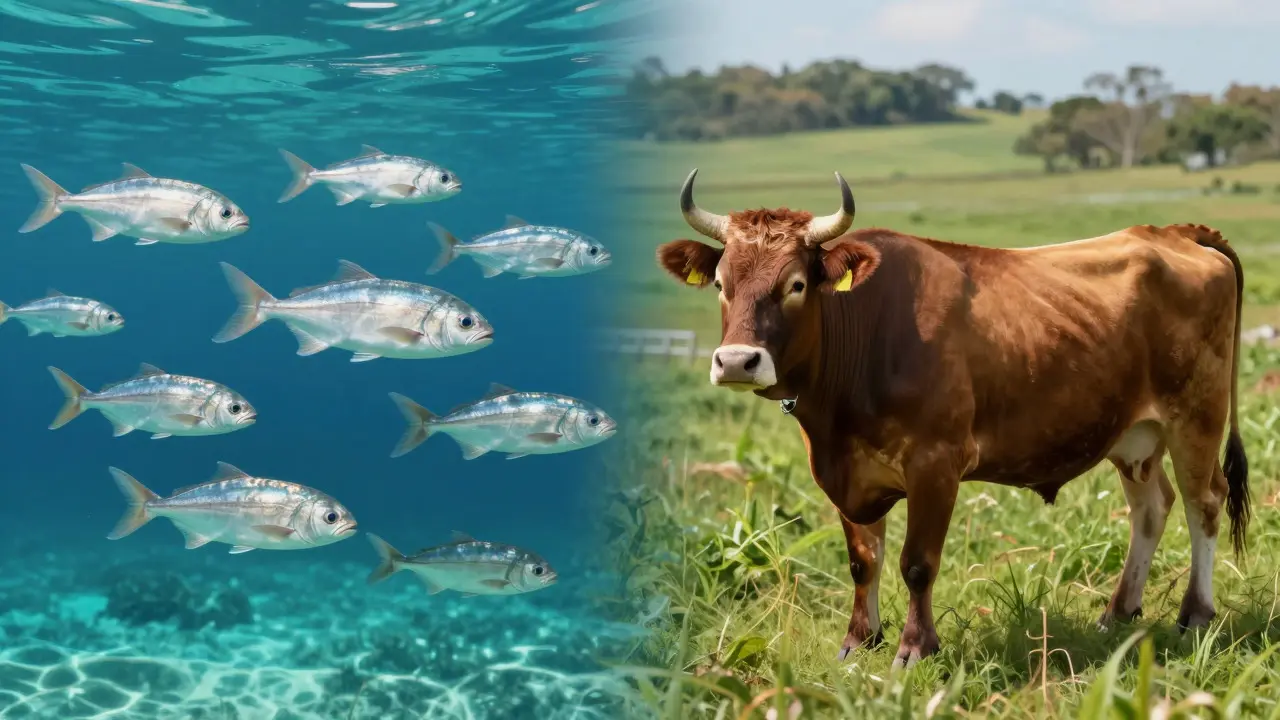 Porovnání zdrojů kolagenu z ryb a skotu pro různé účely