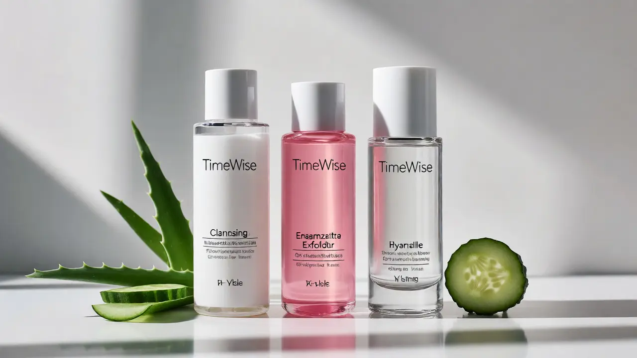 Sada základních produktů TimeWise pro čištění, peeling a hydrataci