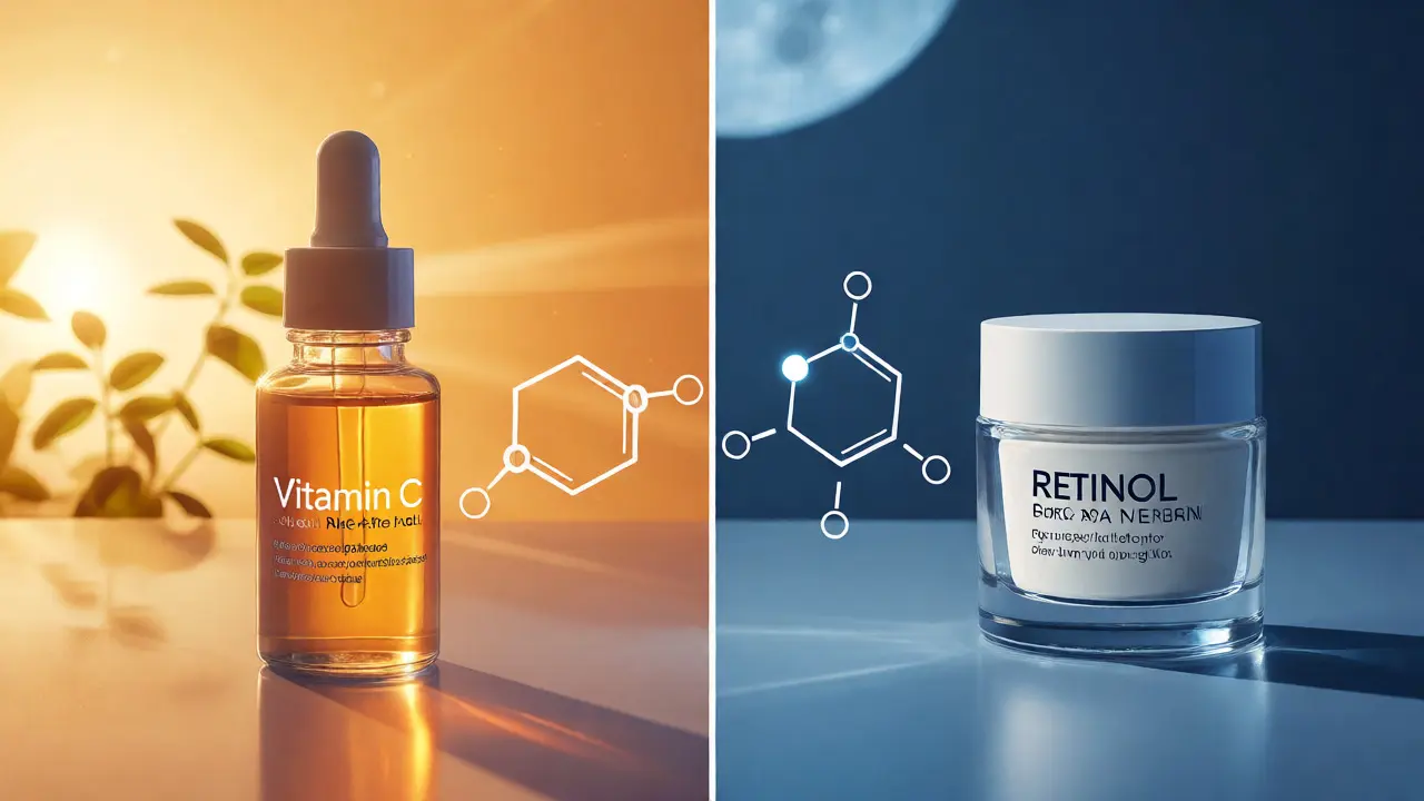 Rozdělení rutiny: Ráno vitamin C a večer retinol pro maximální účinnost